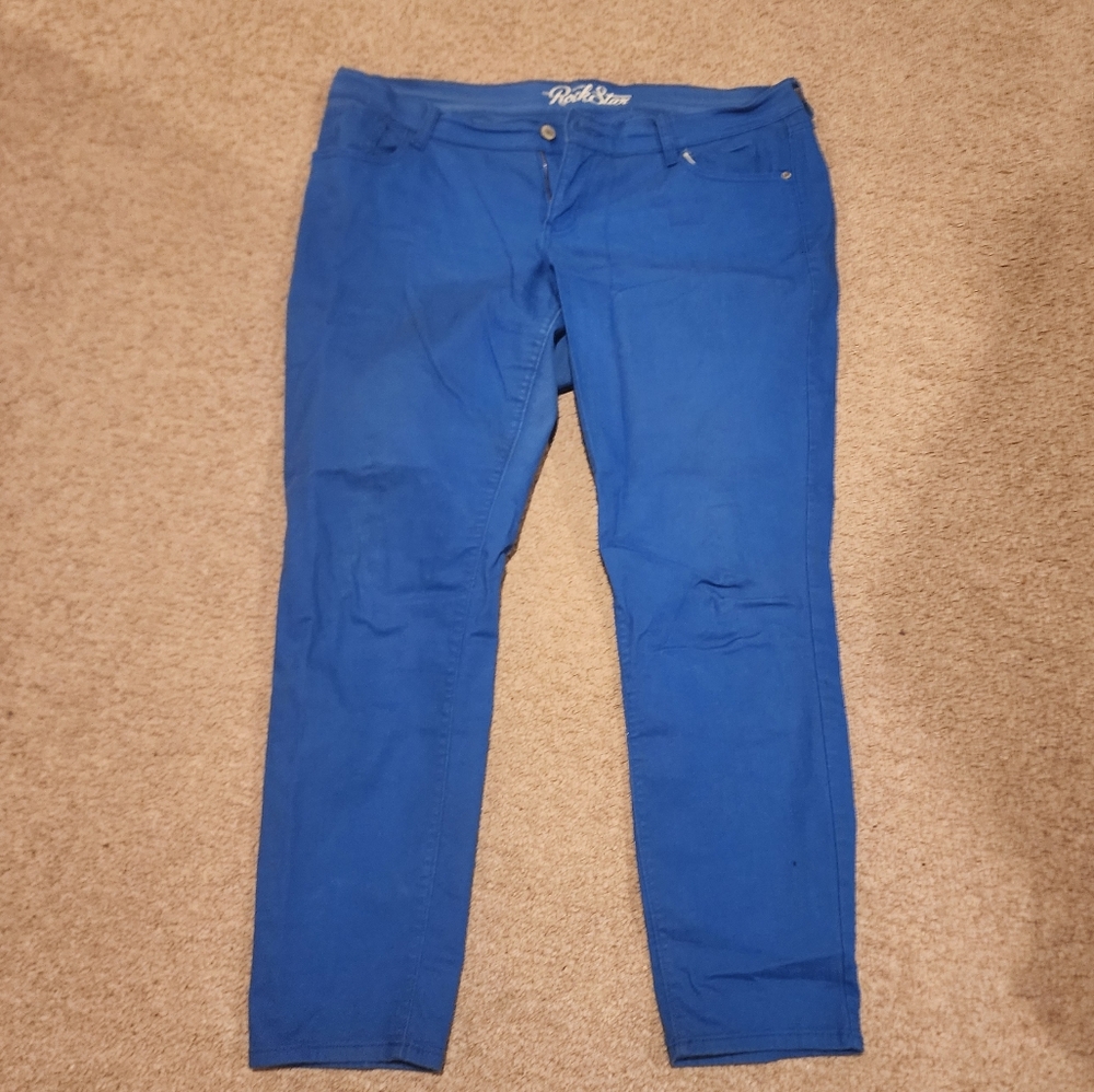Old Navy Blue Skinny Fit Denim Rockstar Pants